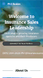 Mobile Screenshot of insurancesalesleadership.com