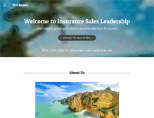 Tablet Screenshot of insurancesalesleadership.com